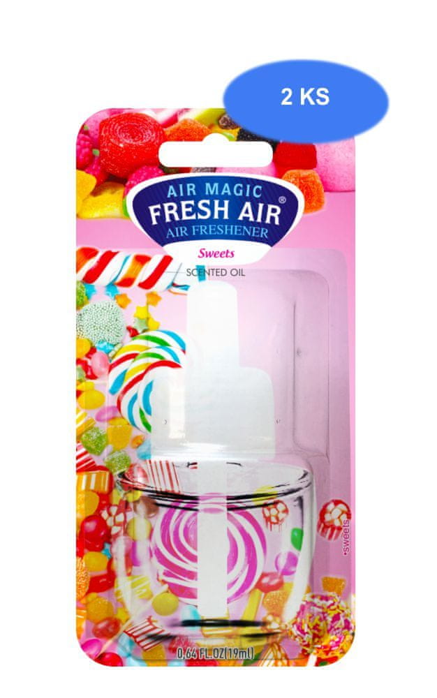 Fresh Air náhradná náplň elektrického osviežovača 19 ml Sweets (2 ks)